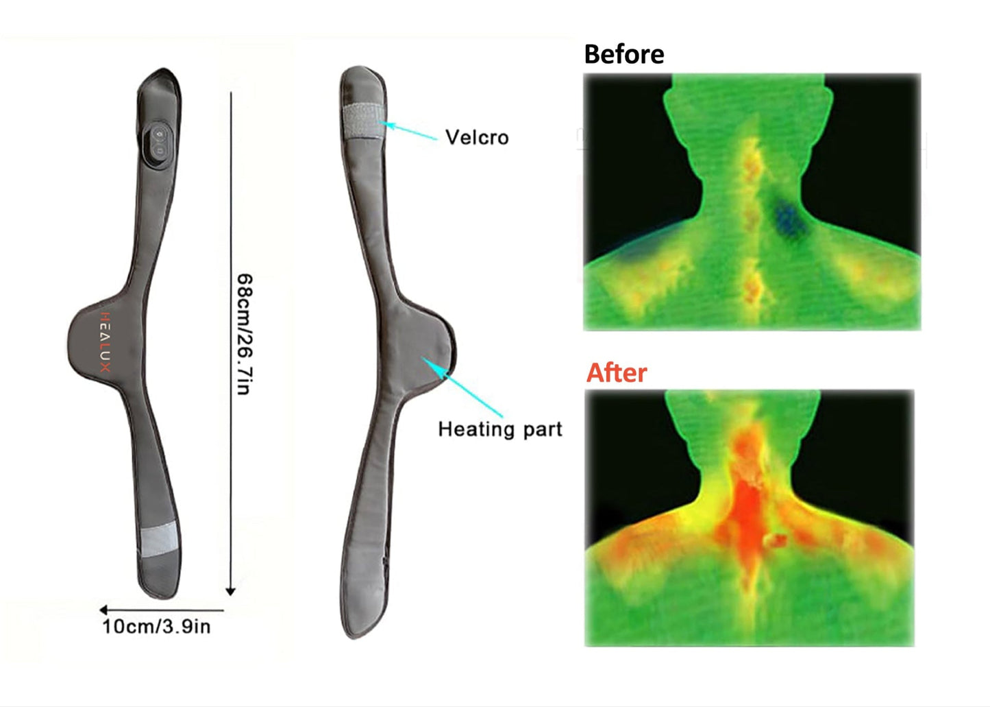 Bundle: HEALUX Neckx Ultra-Light Neck Massager